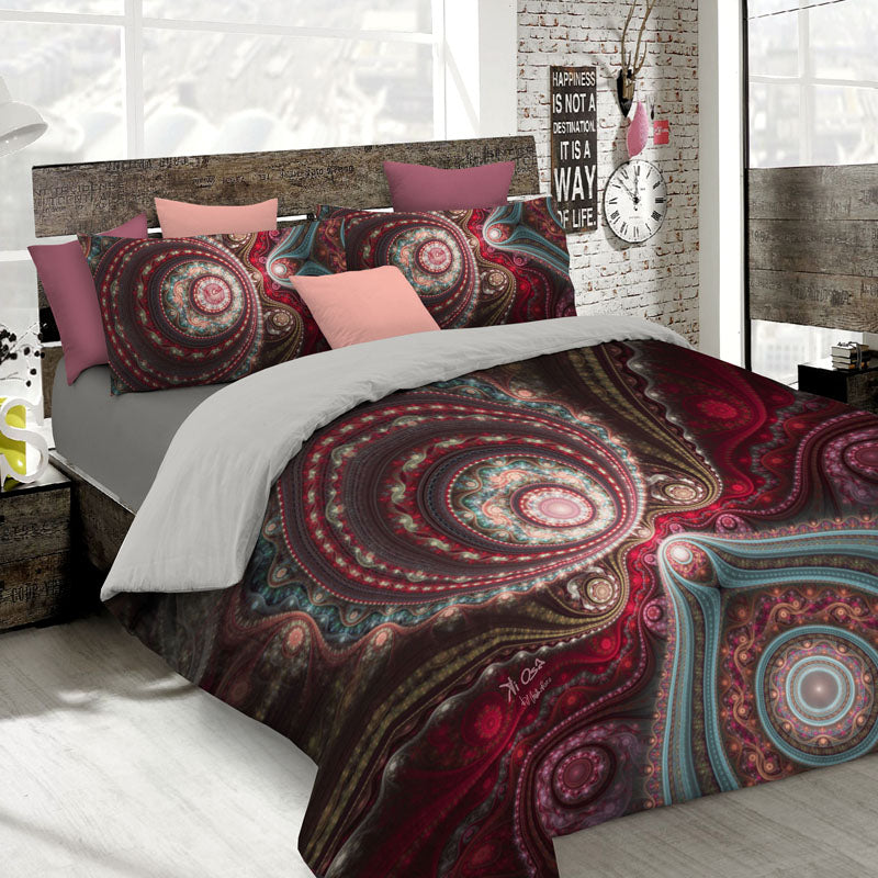 Copripiumino Matrimoniale Stampa sul Sacco e Federe Kio635