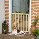 Cancellino per Cani  Taglia Piccola e Media 60,5-102x73 cm in Legno di Pino Naturale