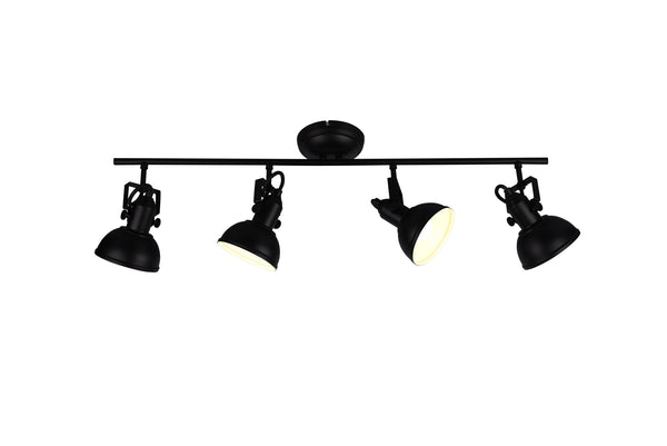 online E14-Innenstrahler aus mattschwarzem Metall