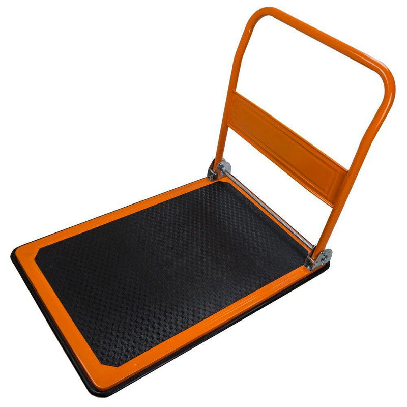 Carrello Pieghevole da Trasporto 300 Kg in Lamiera Arancione