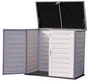 Armadio da Esterno in Polipropilene 125x71x112 cm Grigio