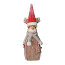 Renna resina led rosso cm 19x10,5xh55,5