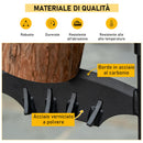 Spaccalegna Manuale a Cuneo Ø22x31 cm in Acciaio  Nero