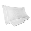 Copripiumino Matrimoniale con Lenzuola e Federe Mitera Rubino Bianco 