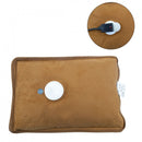 Borsa Acqua Calda Elettrica Ricaricabile Scaldamani Peluche Grigio