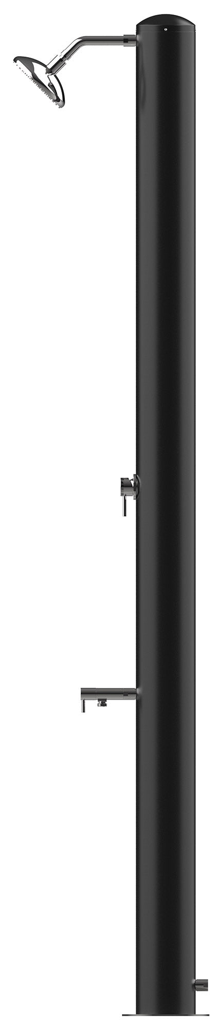 Doccia Solare da Giardino 28L Miscelatore e Lavapiedi Tevere N Nero Opaco prezzo