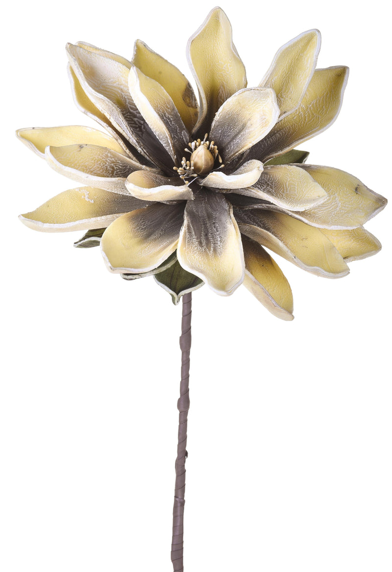 Set 6 Fiori di Ninfea Artificiali Altezza 88 cm Giallo