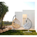 Dondolo Pensile da Giardino con cuscino Ø108x198 cm con Cuscino