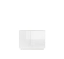 Madia Design Moderno 2 Ante Jupiter 120x44x90 cm Bianco laccato lucido
