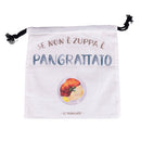 Sacchetto Pangrattato 25x25 cm in Cotone VdE Tivoli 1996 Le Travisate Bianco