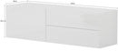Mobile TV 1 Anta 2 Cassetti 110x40x35,2 cm Metis Antracite Lucido