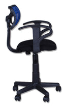 Sedia Poltrona Operativa in Tessuto Vandi Blu