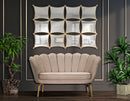 Divano 2 Posti 136x76x78 cm in Tessuto Imbottito