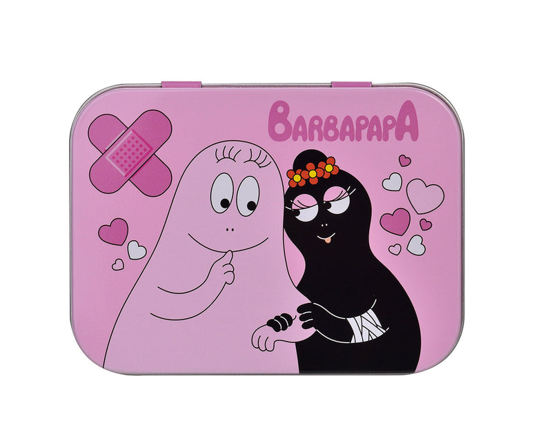 Set 12 Box Barbapapà per Bambini con 24 Cerotti Ciascuno 2 Misure in Metallo