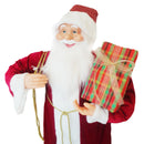 Pupazzo Babbo Natale H120 cm con Luci e Suoni Rosso