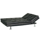 Divano Letto Prontoletto Bologna Rivestimento in Similpelle Nero