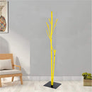 Appendiabiti da Terra 33x33x178 cm in Ferro Battuto Vasconi Bamboo Giallo