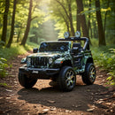 Macchina Elettrica per Bambini Fuoristrada Jeep Wrangler Rubicon 12V con Telecomando Mimetico