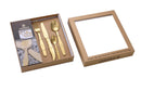 Set Posate 16 Pezzi in Finitura Oro Opaco