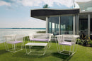 Set da Giardino Divano 2 Poltrone e Tavolino in rete Stirata Ranieri Royal