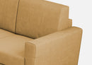 Divano Angolare 6 Posti 288x228x85 cm Yasel in Tessuto Ocra