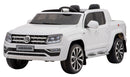 Macchina Elettrica per Bambini 2 Posti 12V con Licenza Volkswagen Amarok Bianca