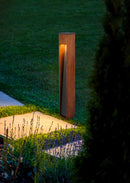 Palo da Esterno a Led in Legno naturale Legno