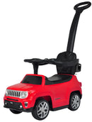Macchina a Spinta per Bambini con Licenza Jeep Renegade Foot-To-Floor Rossa