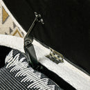 Panca Fondoletto con Vano Contenitore 116x41x40,5 cm in Tessuto Teddy Crema  