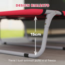 Brandina per Cani Piccoli Pieghevole 71x58x20 cm per Interno ed Esterno Rosso   