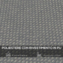 Telo di Ricambio per Pergola da Giardino 297x297 cm con 16 Fori di Drenaggio Grigio   