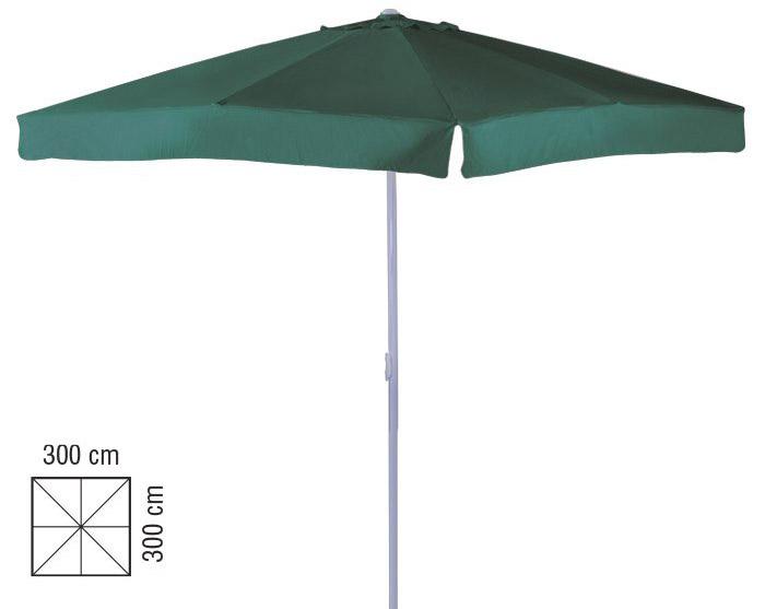 Ombrellone da Giardino in Metallo 3x3m Bertozzi Verde Scuro