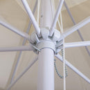 Ombrellone da Giardino in Metallo 3x3m Bertozzi Verde Scuro