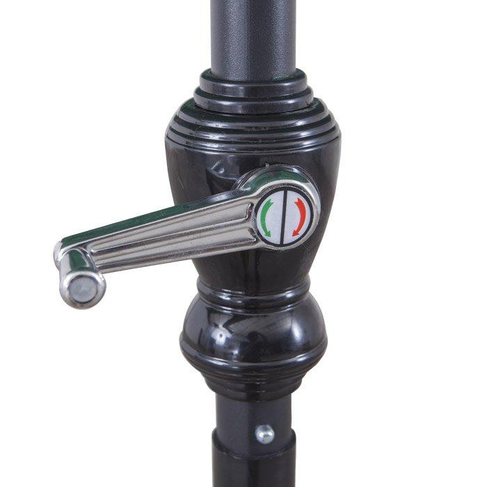 Ombrellone da Giardino in Metallo Ø2,7m con Manovella Bertozzi Ecrù