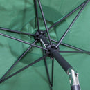 Ombrellone da Giardino in Metallo Ø2,7m con Manovella Bertozzi Ecrù