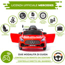 Macchina Elettrica per Bambini 12V con Licenza Mercedes GTR Small AMG Rossa-6
