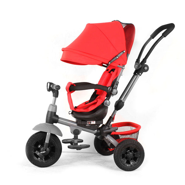 online Dreirad Kinderwagen mit 360° drehbarem Sitz Miller Babyschaukel Rot