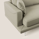 Divano 2 Posti 178x88x93 cm in Tessuto Panna