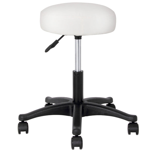 prezzo Sgabello Estetista Girevole Seduta Imbottita 10cm Ecopelle Salone Studio Bianco