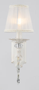 Lampada da parete Elegant in Metallo Grace Bianco con Oro