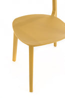 Set 4 Sedie 48x52xH77,5 cm in Polipropilene Cindy Senape