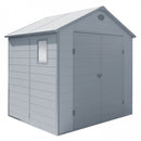 Casetta Box da Giardino Hause 190x192x226 h cm in Plastica Grigio chiaro