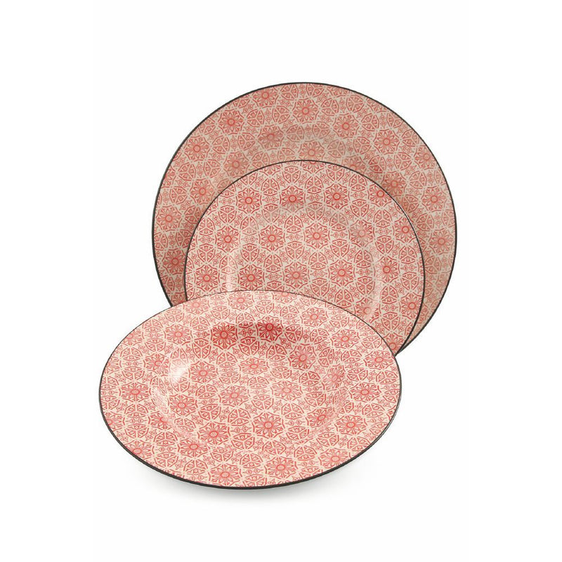 Servizio Piatti 18 Pezzi in Gres Villa d'Este Piper