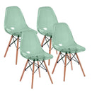 Set 4 Sedie 45,5x53,5x81,2 cm in Polipropilene Betty  Verde