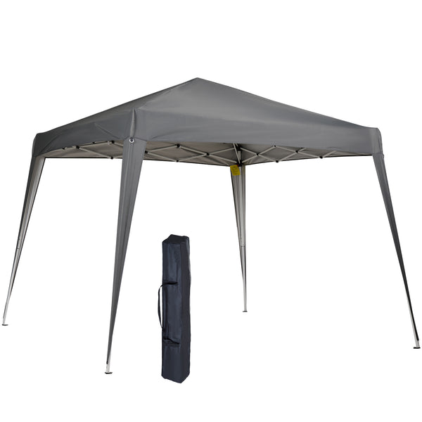 sconto Gazebo Pieghevole 240x240 cm con Protezione UV e borsa in Tessuto Oxford Grigio