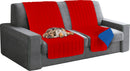 Copridivano a Fascia Doubleface Trapuntato 60x190cm Rosso/Royal