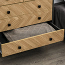 Cassettiera 5 Cassetti 80x40x80 cm  in Legno 