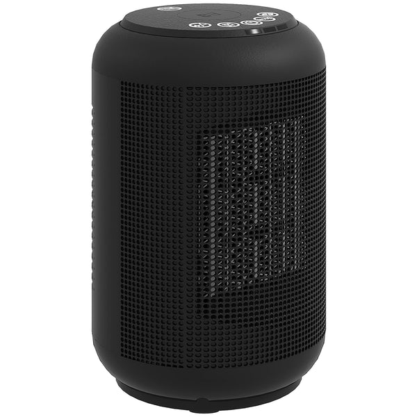 acquista Riscaldatore Elettrico e Regolabile a 3 Modalità 14x14x21,5 cm con Timer 24h in PP e PA Ignifugo Nero