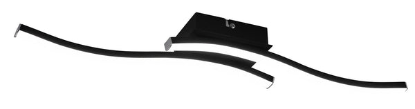 prezzo Plafoniera da Interno a LED SMD in Metallo Nero Opaco