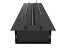 Camino a Vapore Elettrico da Incasso 180x48,5x33 cm Invapo Insert con Ricarica Automatica e LED RGB Nero       